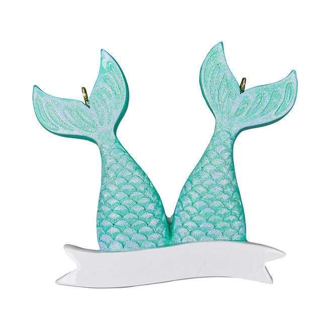 Mermaid Tails Personalized Christmas Ornament