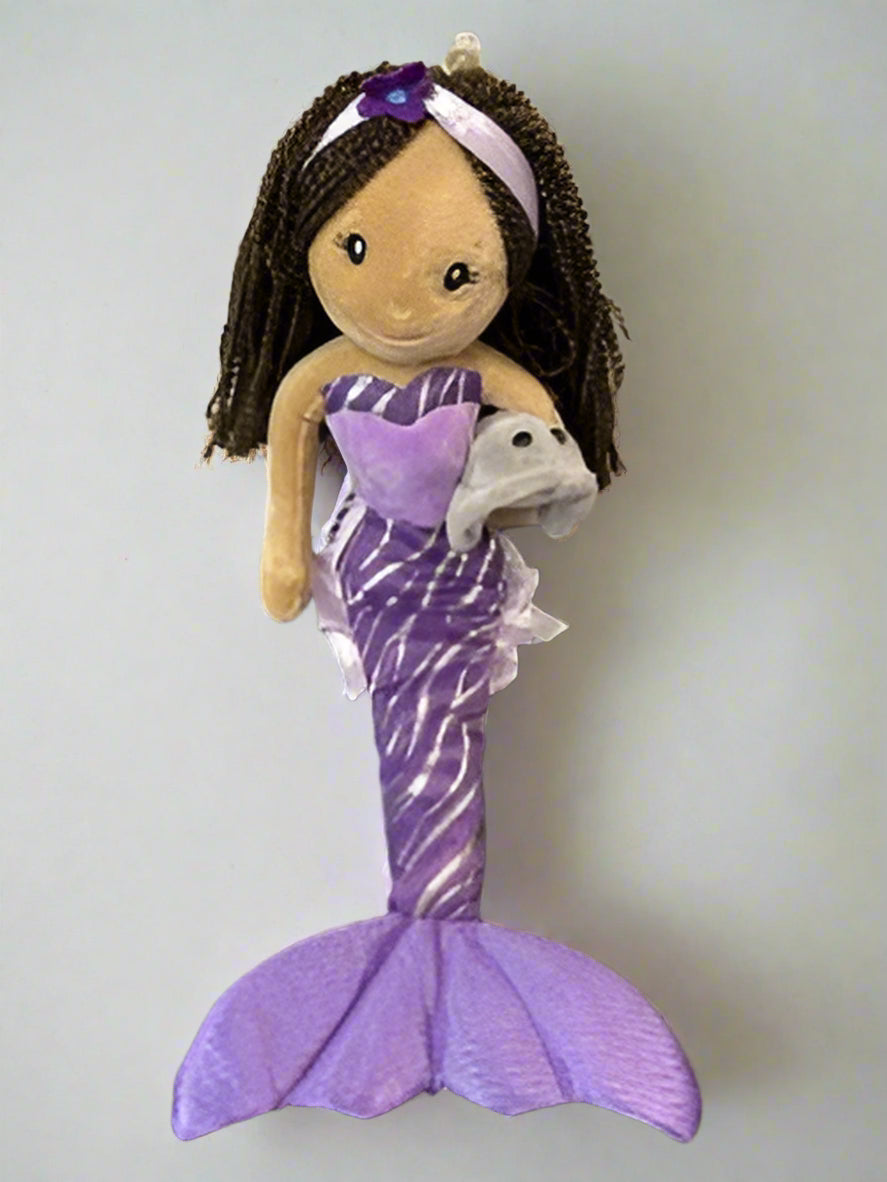 Mermaid Plush Doll w/ Stingray (Pick your Mermaid)