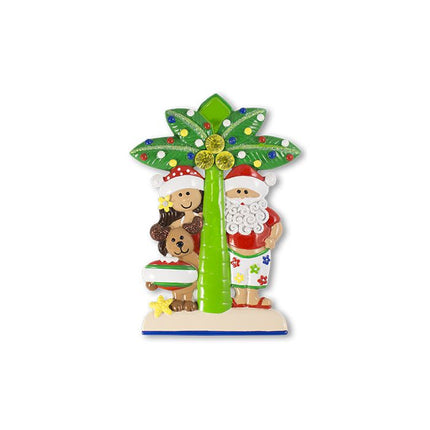 Palm Tree Family Personalized Christmas Ornament NT203-NT208