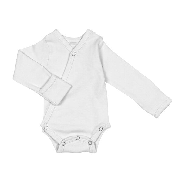White Organic Kimono Bodysuit GOTS-certified
