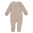 Oatmeal Organic Footless 2-Way Zipper Romper GOTS-certified
