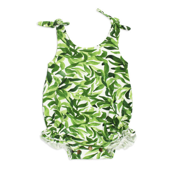 Kelp Organic Ruffle Bodysuit GOTS-certified