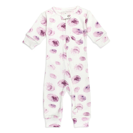 Sea Urchin Organic Footless 2-Way Zipper Romper GOTS-certified