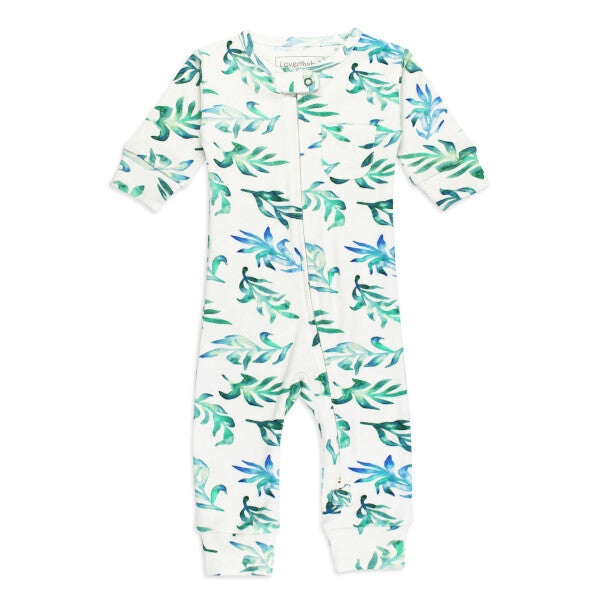 Seaweed Organic Footless 2-Way Zipper Romper GOTS-certified