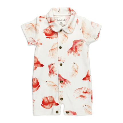 Goldfish Organic Short Sleeve Coverall GOTS-certified