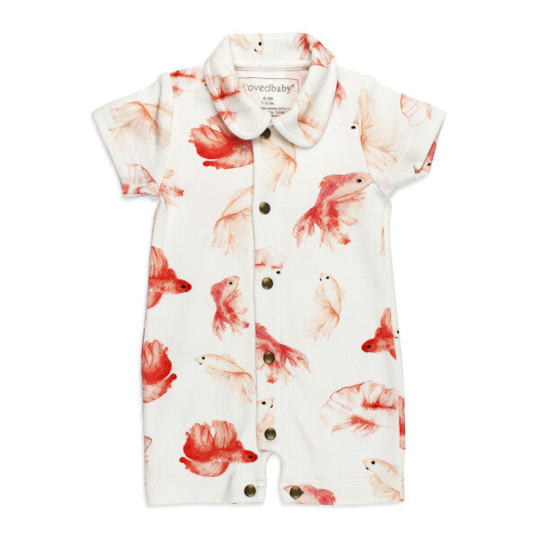 Goldfish Organic Short Sleeve Coverall GOTS-certified