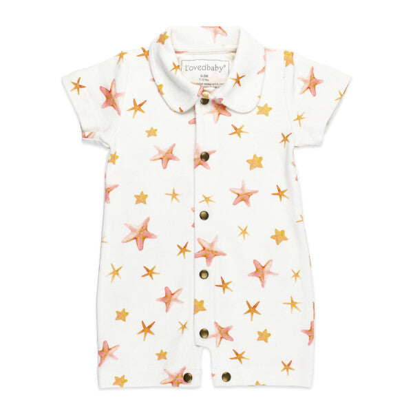 Starfish Organic Short Sleeve Coverall GOTS-certified