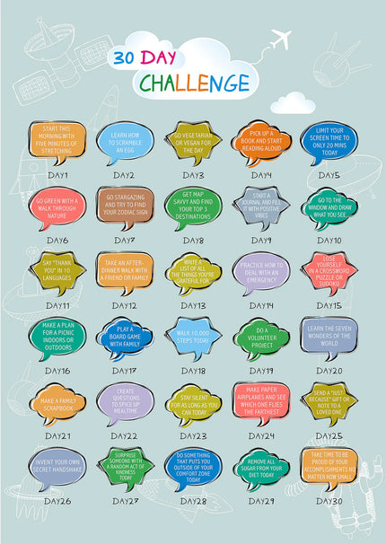 30 Day Challenge Scratch Off Poster