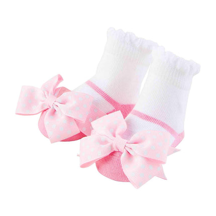 Pink Bow Mary Jane Socks