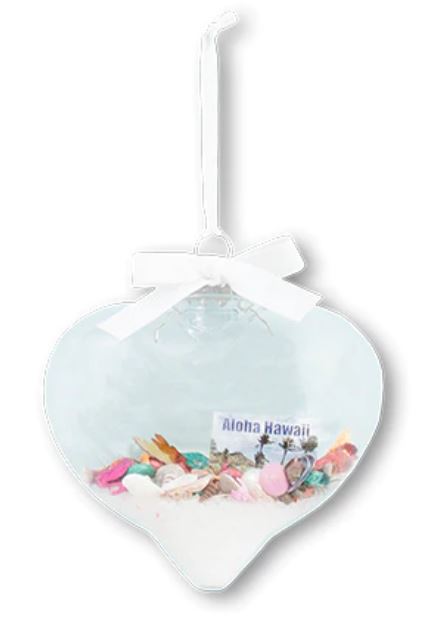 Punta Gorda Beach Heart Personalized Christmas Ornament BB101
