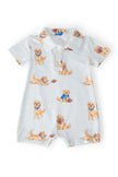 Quarter-Bark Polo Shorty One-Piece