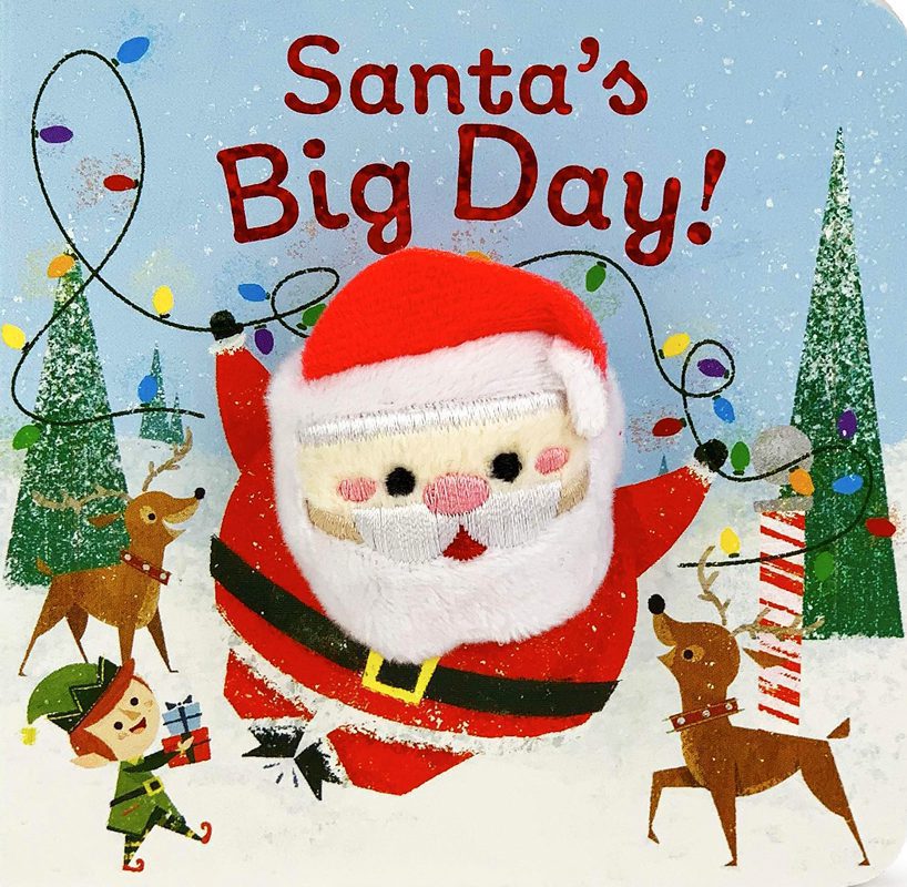 Finger Puppet Board Book- Santa's Big Day!