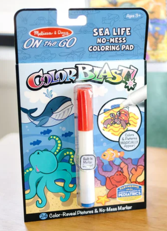On the Go ColorBlast No-Mess Coloring Pad - Sea Life
