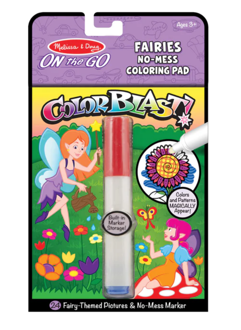On the Go ColorBlast No-Mess Coloring Pad - Fairies
