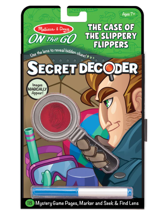 Secret Decoder Game - On the Go Travel Activity Green
