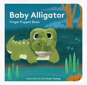 Finger Puppet Board Book- Baby Alligator