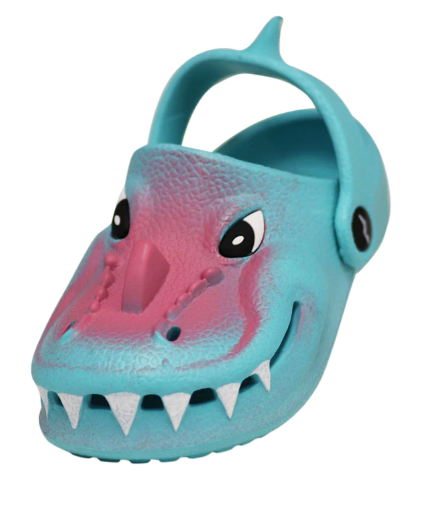 Children's Shoe Alligator Clog- Teal Pink