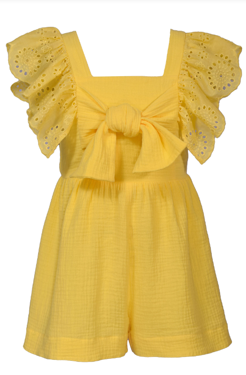 Eyelet Pinafore Children's Romper