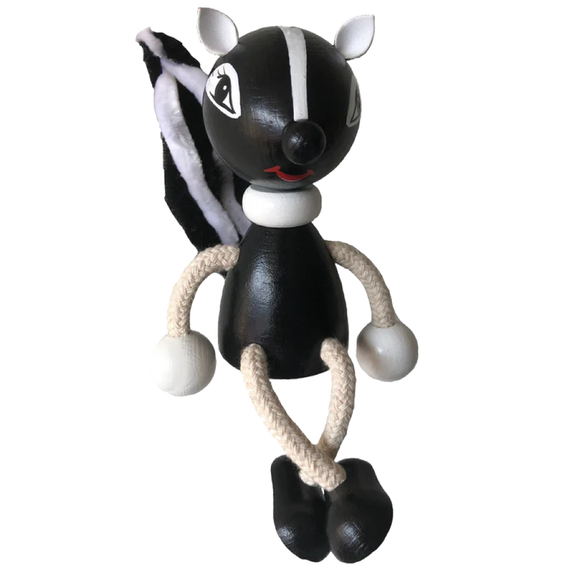 Wooden bouncy spring toys made in Germany.