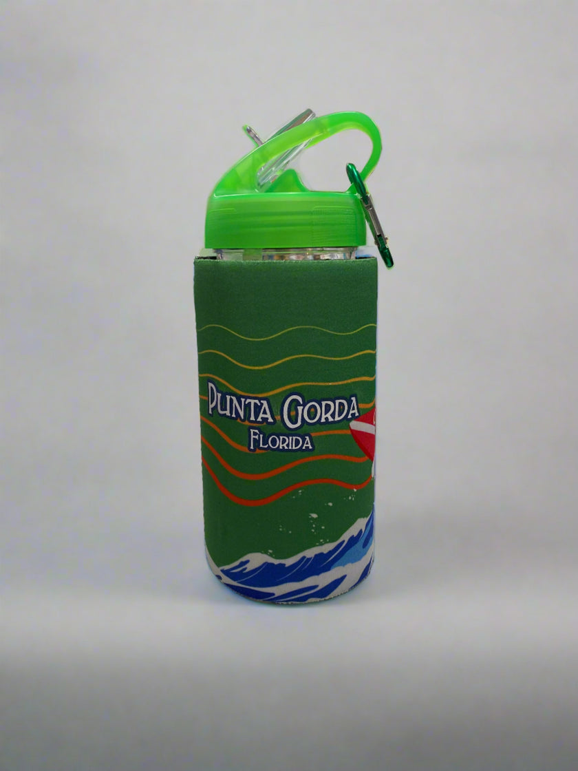 Sports Bottle with Insulator Sleeve-Gator Surf