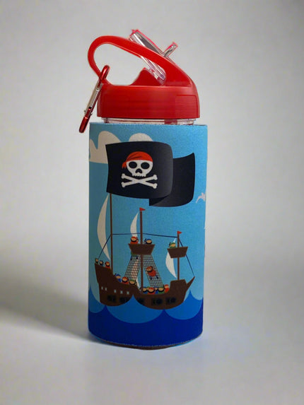 Sports Bottle with Insulator Sleeve-Pirate