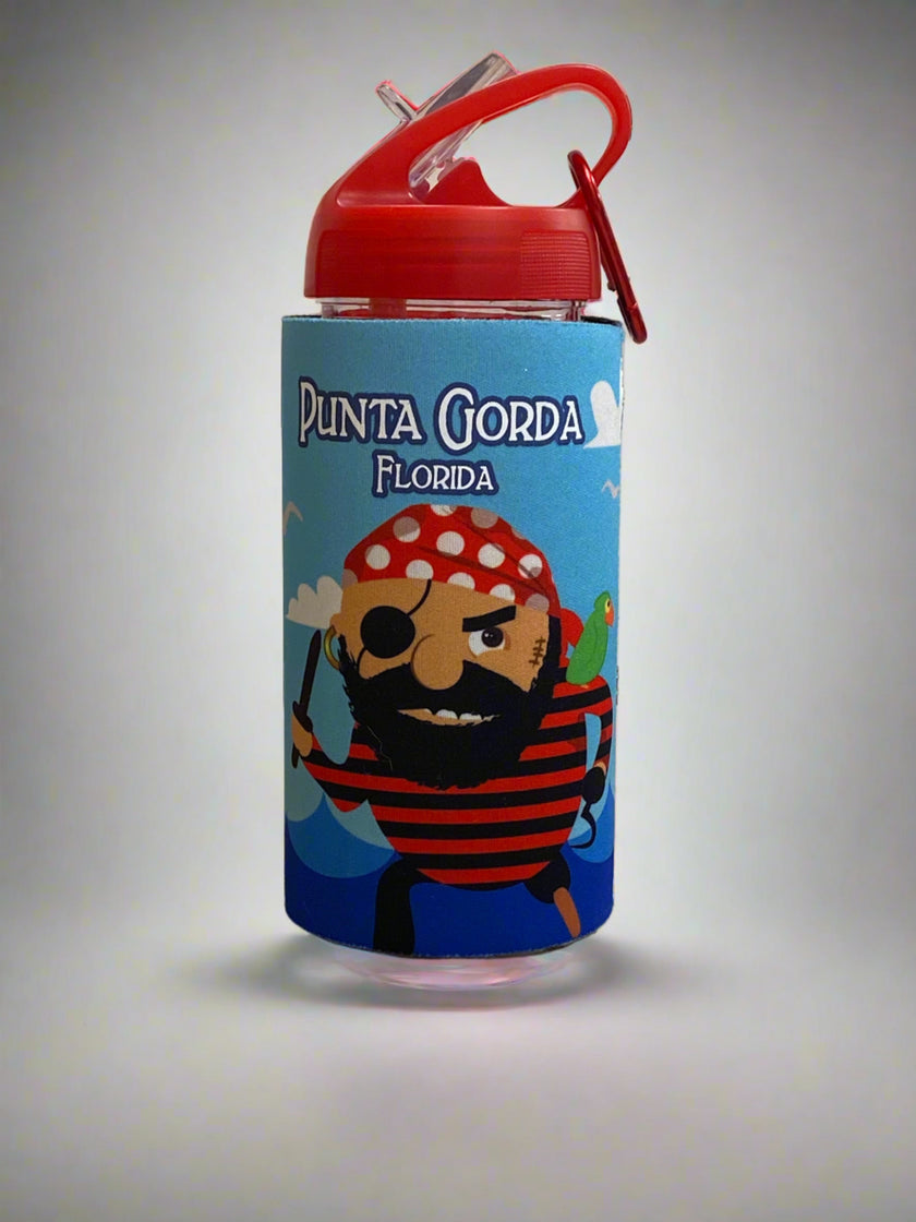 Sports Bottle with Insulator Sleeve-Pirate