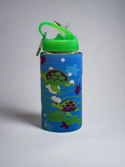 Sports Bottle with Insulator Sleeve-Turtle