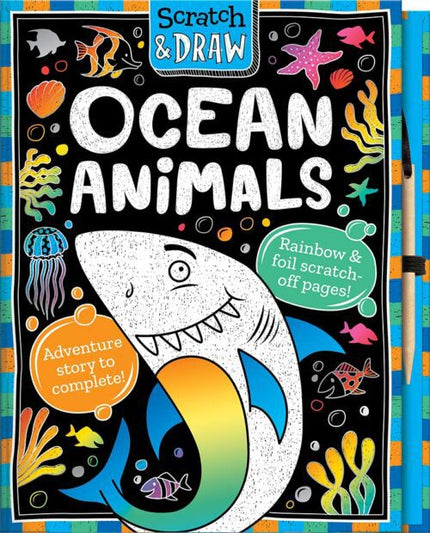 Scratch and Draw-Ocean Animals Activity Book