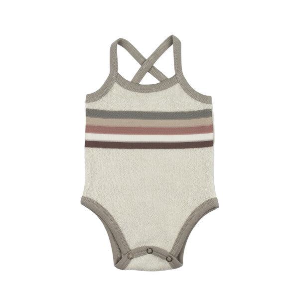 Neutrals Organic Terry Cloth Bodysuit GOTS-certified