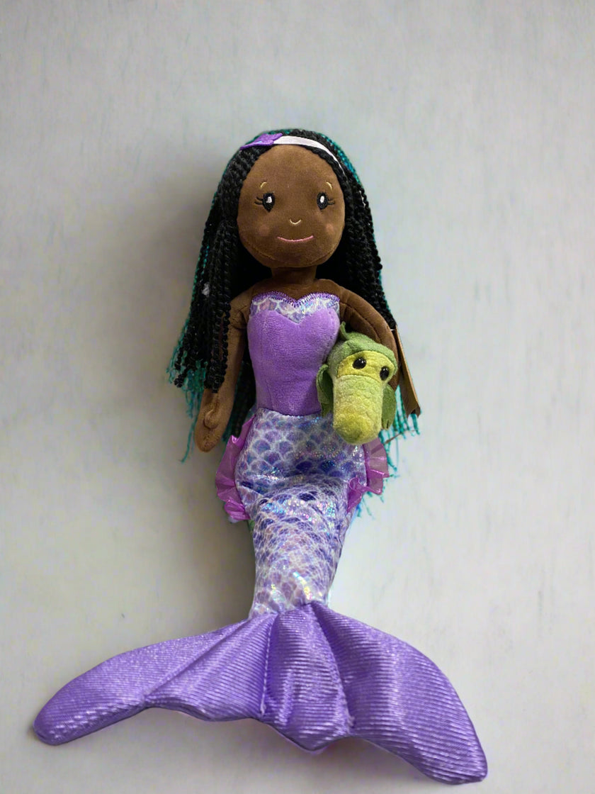 Mermaid w/ Alligator Doll Stuffed Animal (Pick your Mermaid)