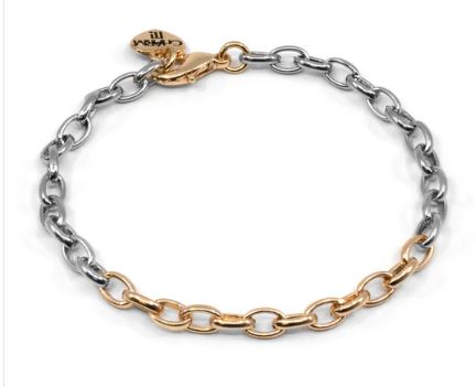 Two-Tone Chain Bracelet