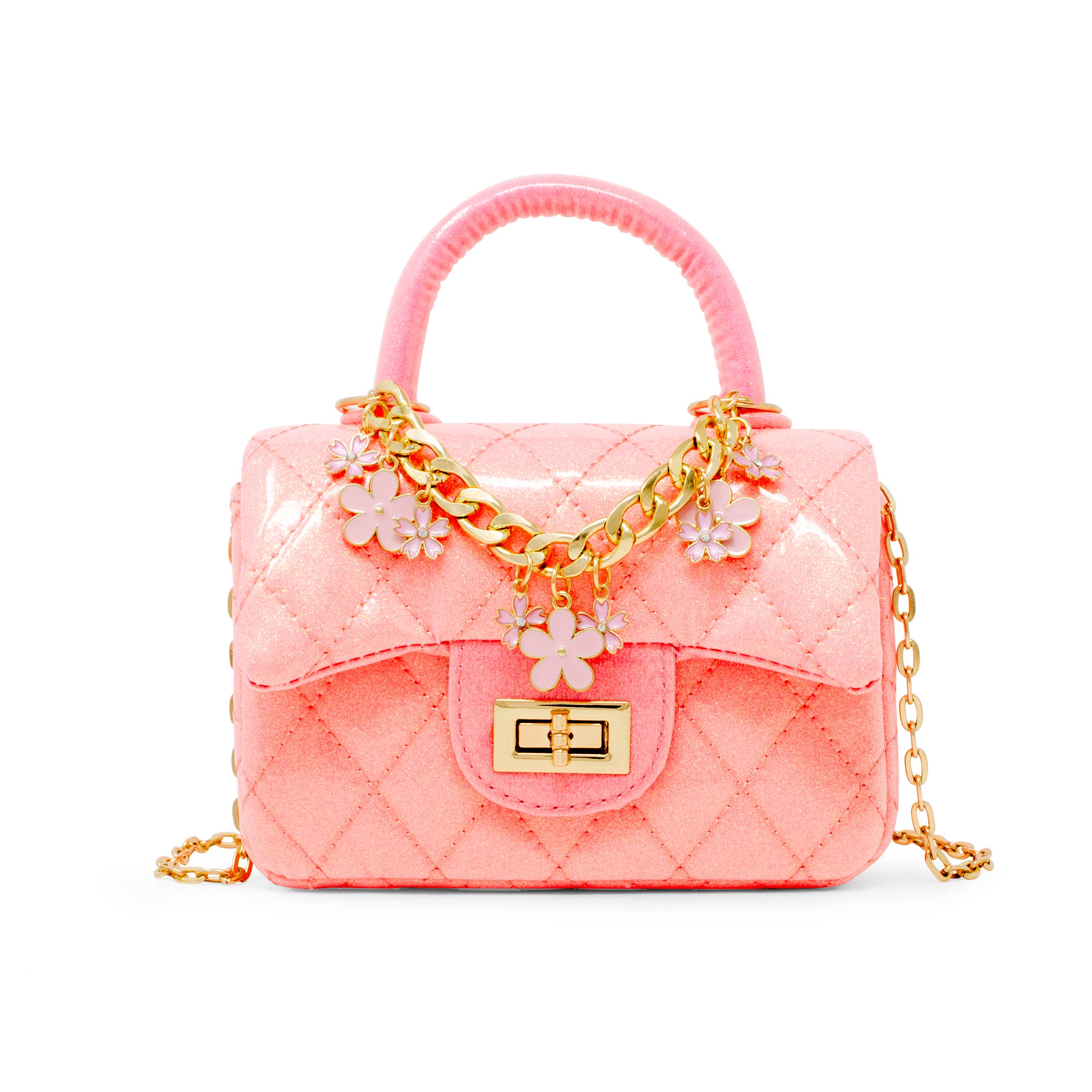 Classic Sparkle Top Handle Handbag