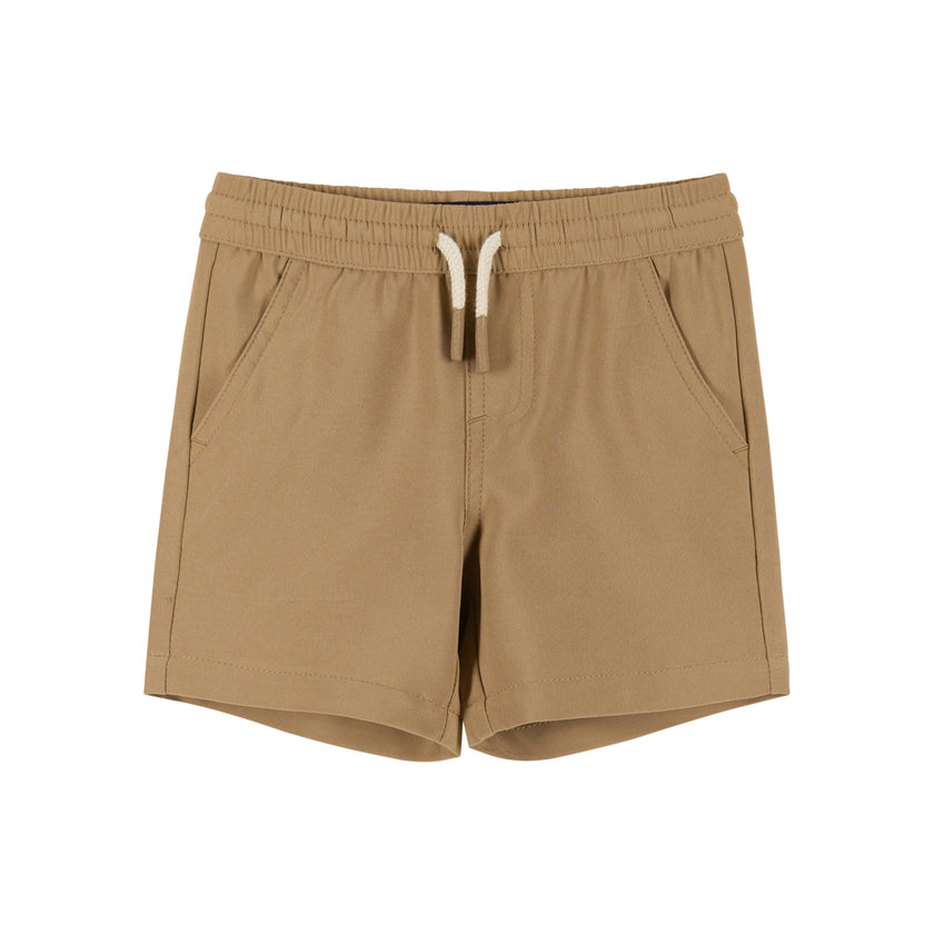 Boys Baby Short Sleeve Knit Buttondown & Shorts Set