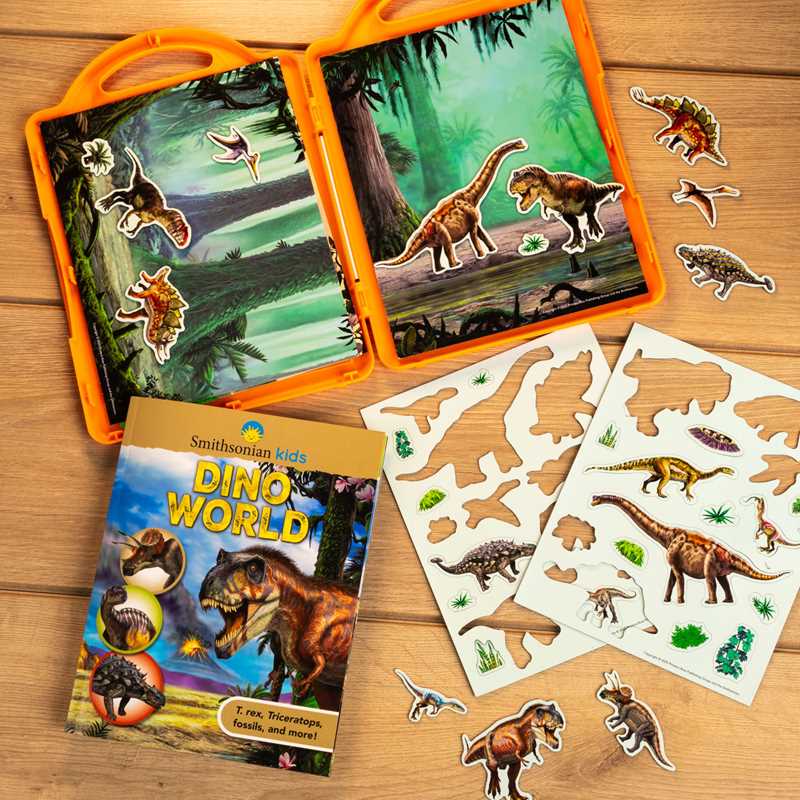 Smithsonian Kids: DinoWorld Book and Magnetic Play Set by Editors of Silver Dolphin Books