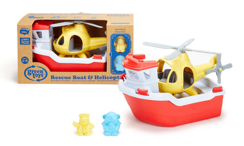 Rescue Boat & Helicopter Toy