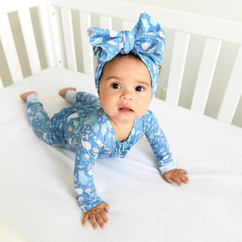 Bree Ruffle Zip Bamboo Baby One Piece