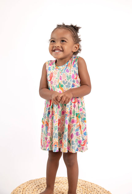 Mermaid Beach - Sleeveless Bamboo Pocket Dress