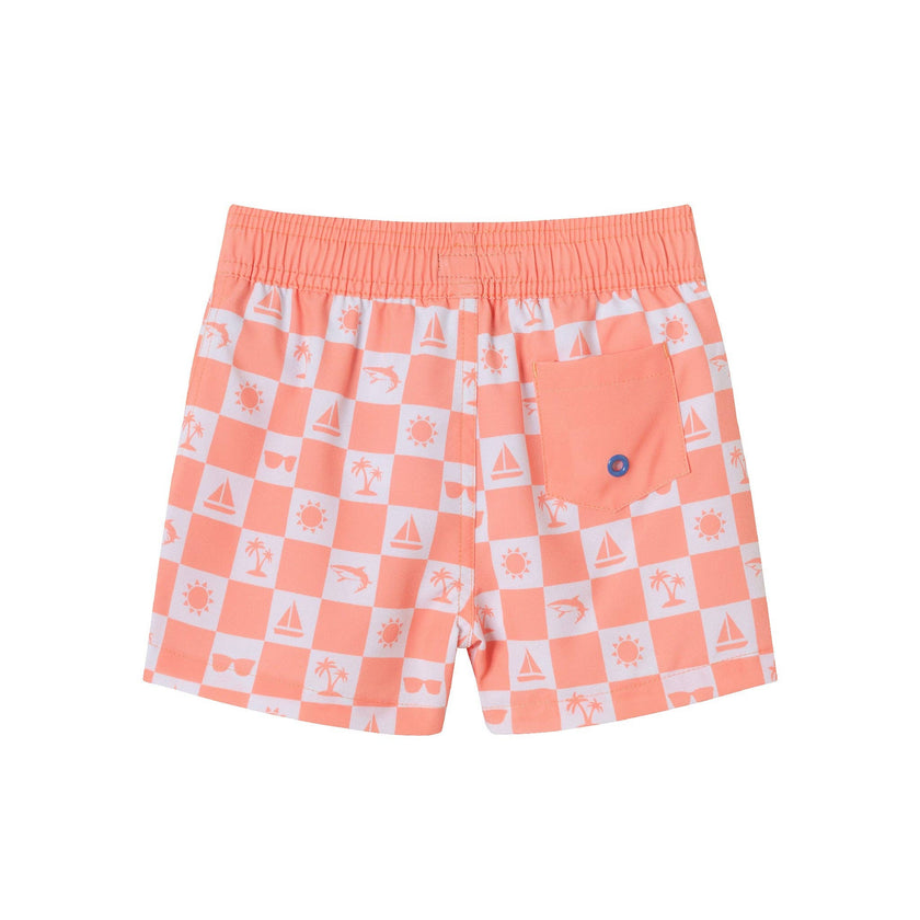 Rashguard & Swim Trunk Set - Sunglasses & Beach Vibes