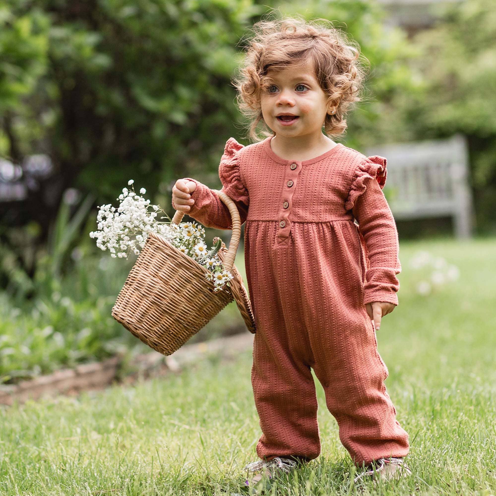 Dotted Rib Infant Jumpsuit