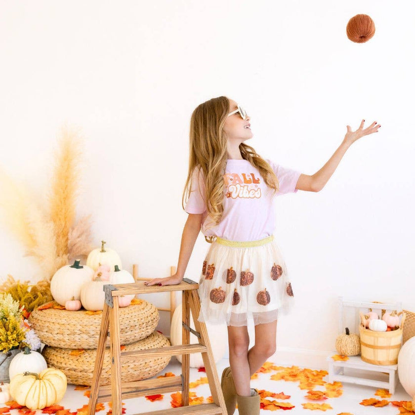 Fall Vibes Short Sleeve T-Shirt - Kids Fall Tee