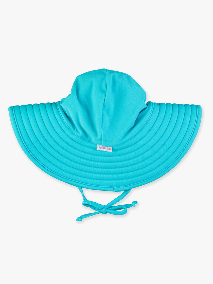 Girls Bright Aqua Swim Hat
