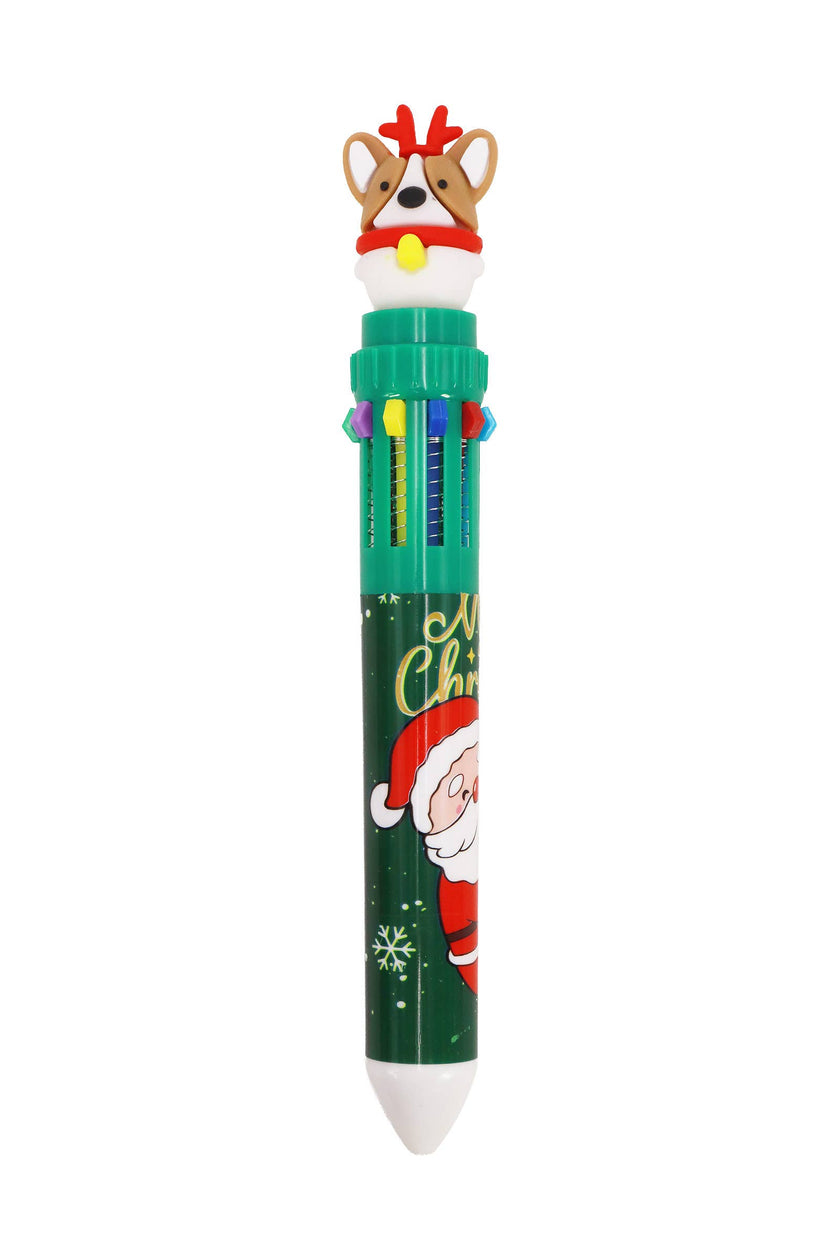 Cute Christmas 10-in-1 Multicolor Pen