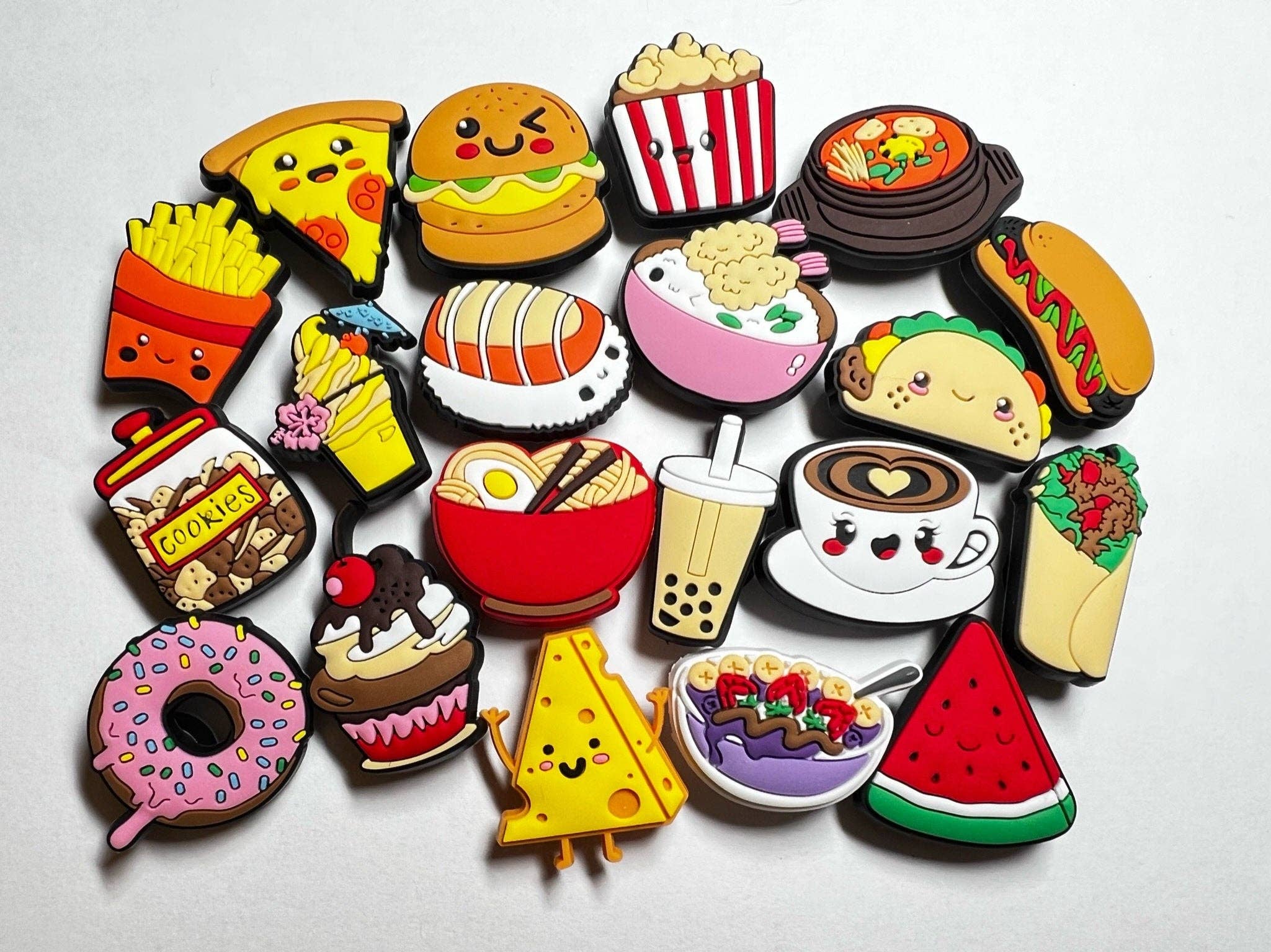 Food Shoe Charms