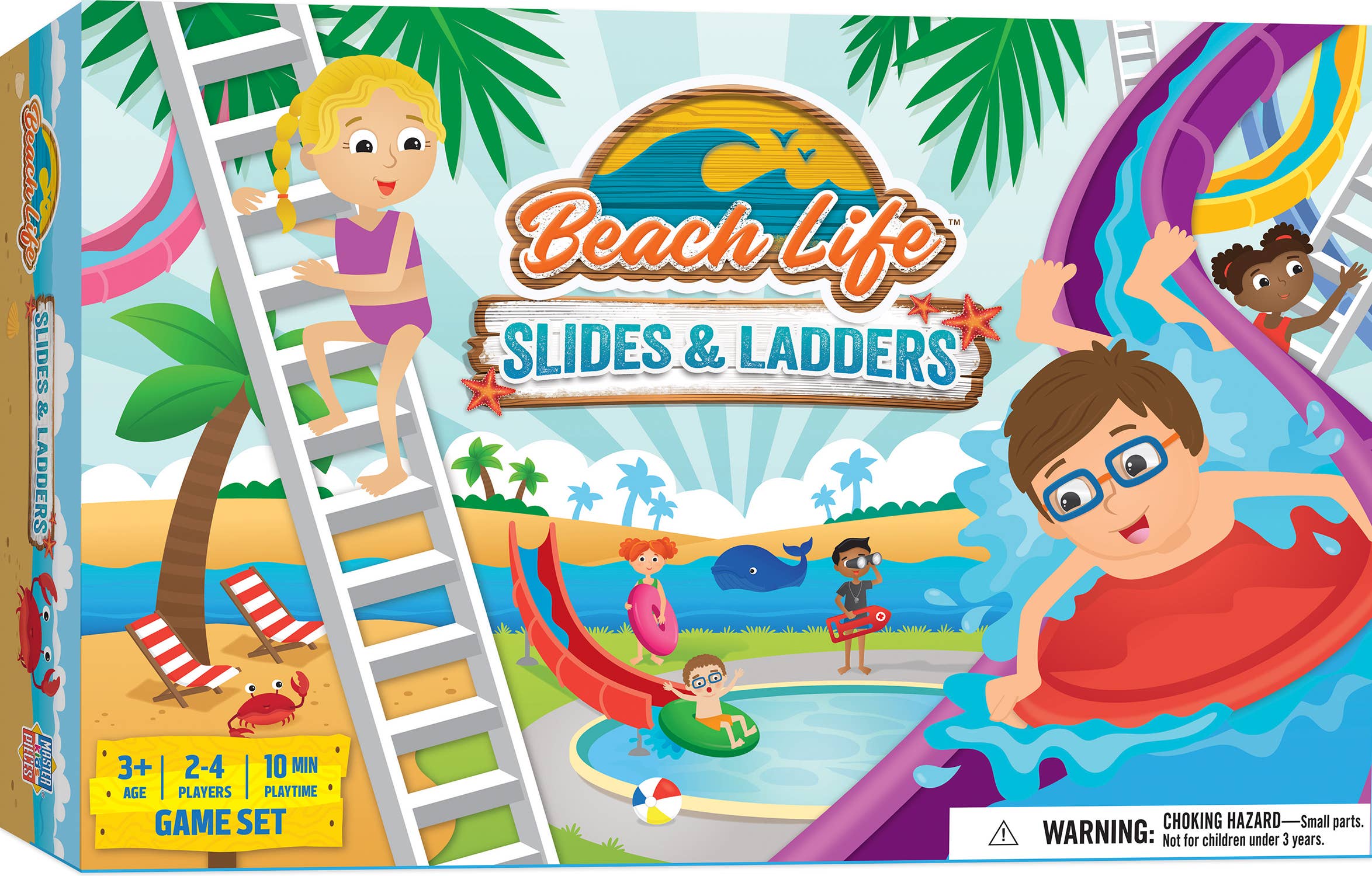 Beach Life - Slides & Ladders Board Game