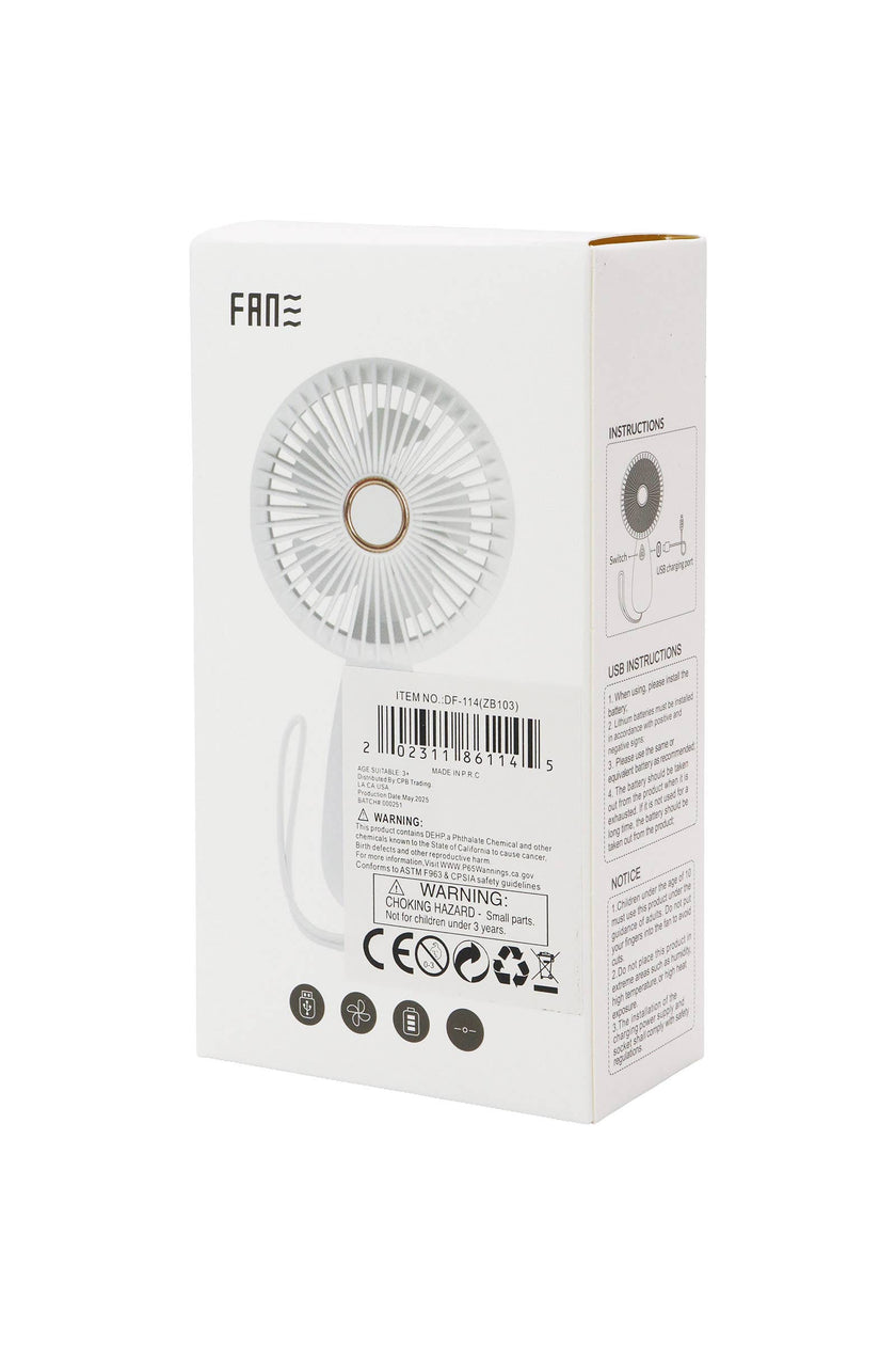 Retro Matte Pastel Wrist Strap Electric Fan - Assorted