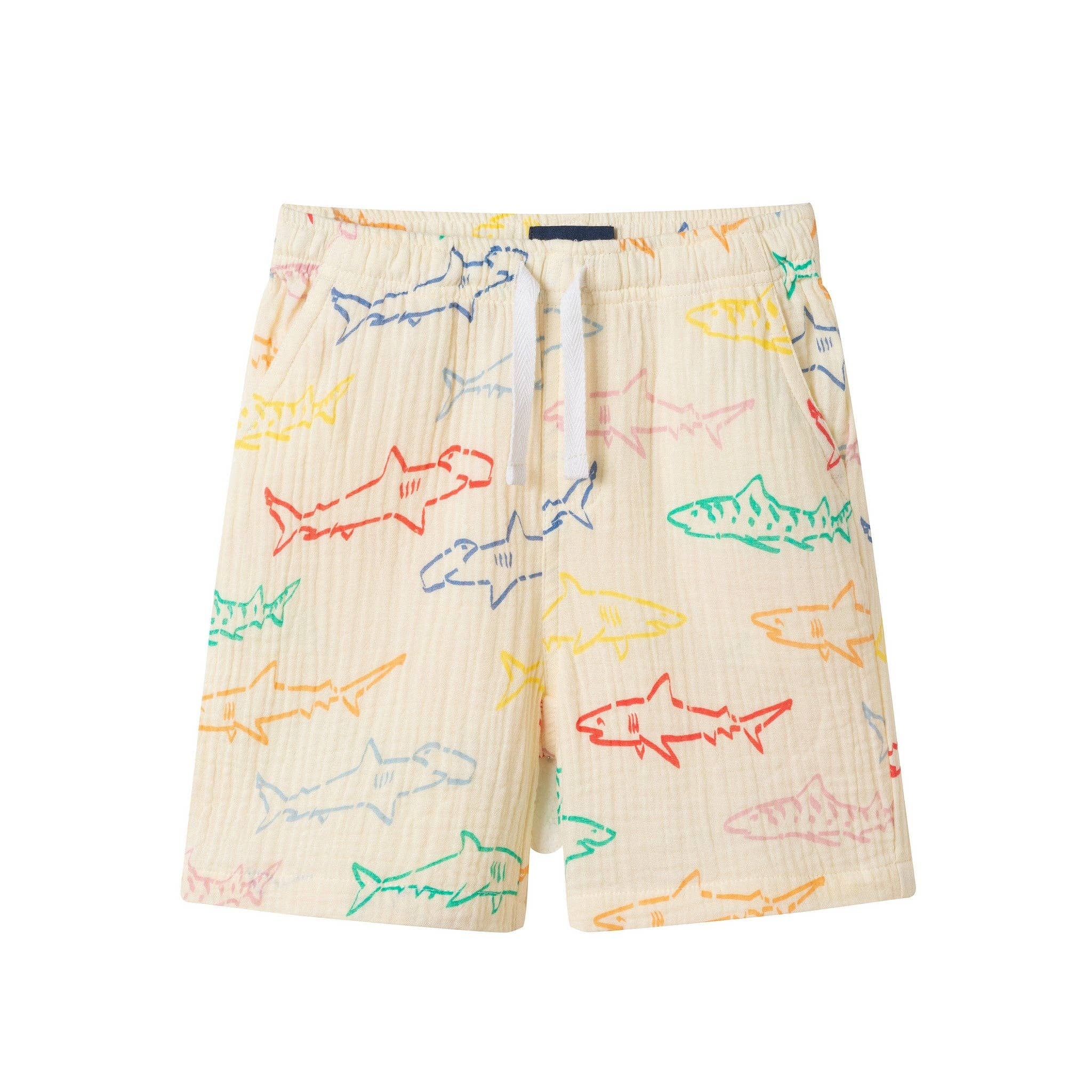 Boys Gauze Set | Multicolor Sharks
