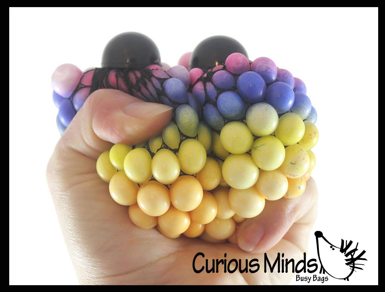 Rainbow Mesh Doh Filled Squeeze Balls - Doh - Ultra Squish Toy