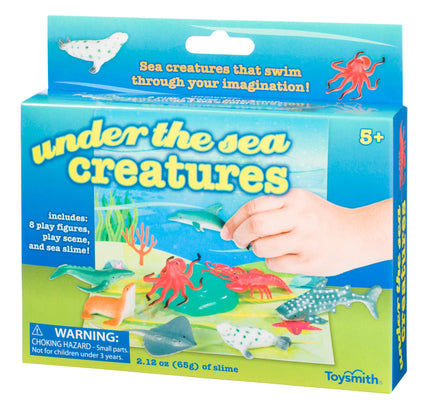 Under The Sea Creatures Marine Diorama Slime & Play Toy Set