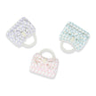 Girls Tweed Jumbo Pearl Bow Handbag