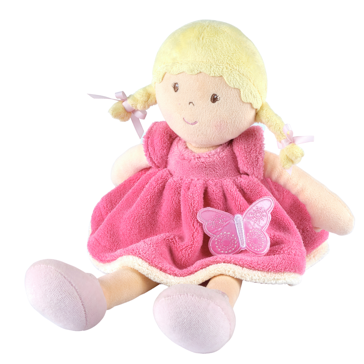 Ria Blonde Hair with Pink and White Dress W/ Display Box